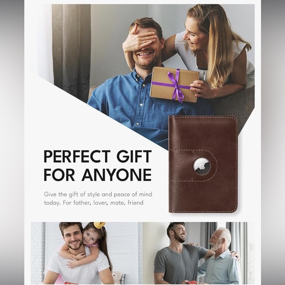 Passport Men’s Case Genuine Leather Color Brown - Picture 5 of 15